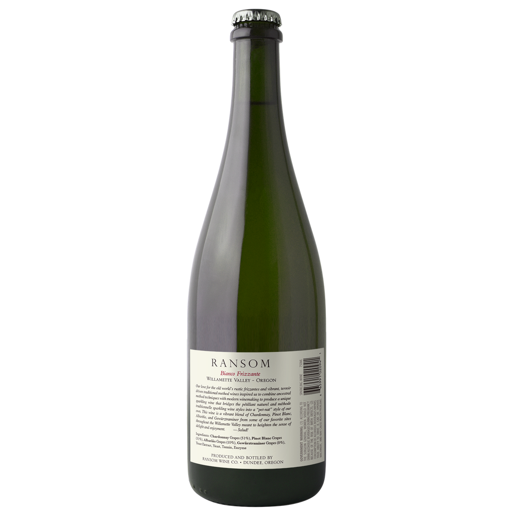 back of ransom 2021 bottle